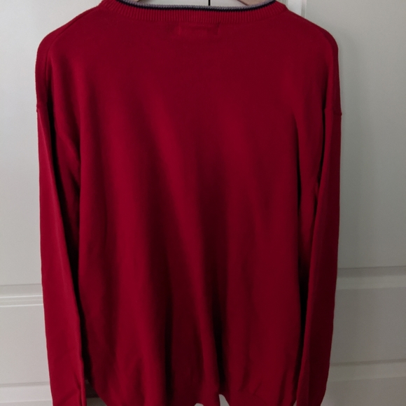 👣Chaps by Ralph Lauren Red Crewneck Pullover Sweater - Size XXL - Picture 3 of 7